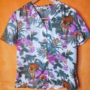 Vintage Tiger Tropical Buttonup